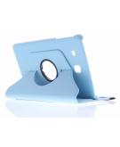 360° Draaibare Bookcase voor Samsung Galaxy Tab E 9.6 - Lichtblauw