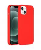 Accezz Liquid Silicone Backcover voor de iPhone 13 Mini - Rood