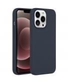 Accezz Liquid Silicone Backcover voor de iPhone 13 Pro Max - Donkerblauw
