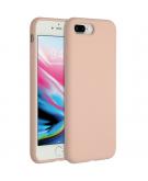 Accezz Liquid Silicone Backcover voor de iPhone 8 Plus / 7 Plus - Pink Sand