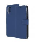 Accezz Wallet Softcase Booktype voor de Samsung Galaxy A12 - Donkerblauw
