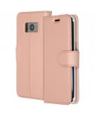 Accezz Wallet Softcase Booktype voor Samsung Galaxy S8 - Rosé goud