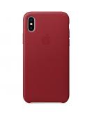 Apple Leather Backcover voor de iPhone X(s) - Red