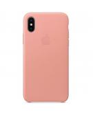 Apple Leather Backcover voor de iPhone X - Soft Pink