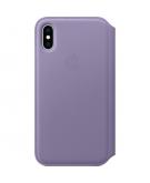 Apple Leather Folio Booktype voor iPhone X / Xs - Lilac