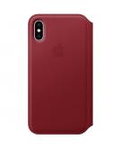 Apple Leather Folio Booktype voor iPhone X / Xs - Red