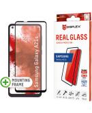 Displex Screenprotector Real Glass Full Cover voor de Samsung Galaxy A21s