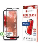Displex Screenprotector Real Glass Full Cover voor de Samsung Galaxy A32 (5G) / A12