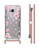 iMoshion Design hoesje met koord voor de Samsung Galaxy S8 - Bloem - Roze