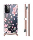 iMoshion Design hoesje met koord voor Samsung Galaxy A72 - Bloem - Roze