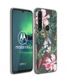 iMoshion Design hoesje voor de Motorola Moto G8 Power - Jungle - Groen / Roze