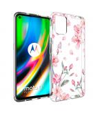 iMoshion Design hoesje voor de Motorola Moto G9 Plus - Bloem - Roze
