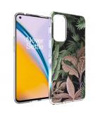 iMoshion Design hoesje voor de OnePlus Nord 2 - Jungle - Groen / Roze