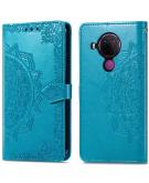 iMoshion Mandala Booktype voor de Nokia 5.4 - Turquoise