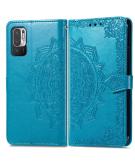 iMoshion Mandala Booktype voor de Xiaomi Redmi Note 10 (5G) - Turquoise