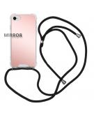 iMoshion Mirror Backcover met koord voor de iPhone SE (2022 / 2020) / 8 / 7 - Rosé Goud