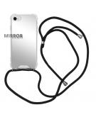 iMoshion Mirror Backcover met koord voor de iPhone SE (2022 / 2020) / 8 / 7 - Zilver