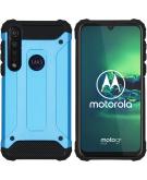 iMoshion Rugged Xtreme Backcover voor de Motorola Moto G8 Plus - Lichtblauw