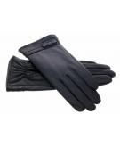 iMoshion Zwarte echt lederen touchscreen handschoenen - Maat L