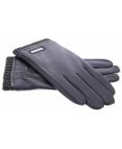 iMoshion Zwarte echt lederen touchscreen handschoenen met zilverkleurig detail - Maat XL