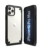 Ringke Fusion X Backcover voor iPhone 12 Pro Max - Zwart