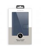 Selencia Echt Lederen Booktype voor de Samsung Galaxy S21 - Blauw