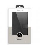 Selencia Echt Lederen Booktype voor de Samsung Galaxy S21 Plus - Zwart