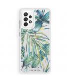 Selencia Zarya Fashion Extra Beschermende Backcover Samsung Galaxy A72 - Green Jungle Leaves