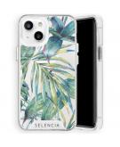 Selencia Zarya Fashion Extra Beschermende Backcover voor de iPhone 13 Mini - Green Jungle Leaves