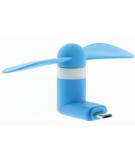 Smartphone ventilator Micro-USB - Blauw
