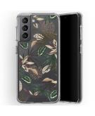 Zarya Fashion Extra Beschermende Backcover Samsung Galaxy S21 - Jungle Leaves